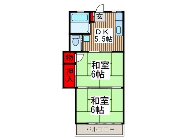 サンハイツの物件間取画像